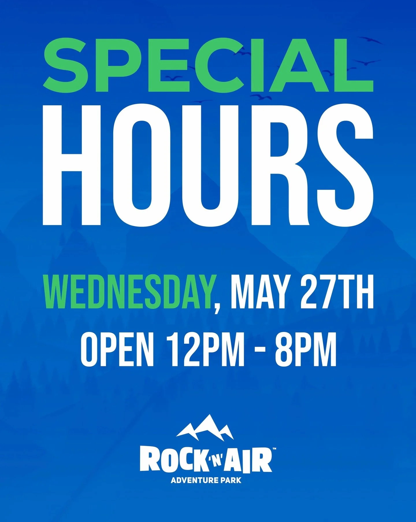 JOIN US FOR SPECIAL HOURS TODAY!