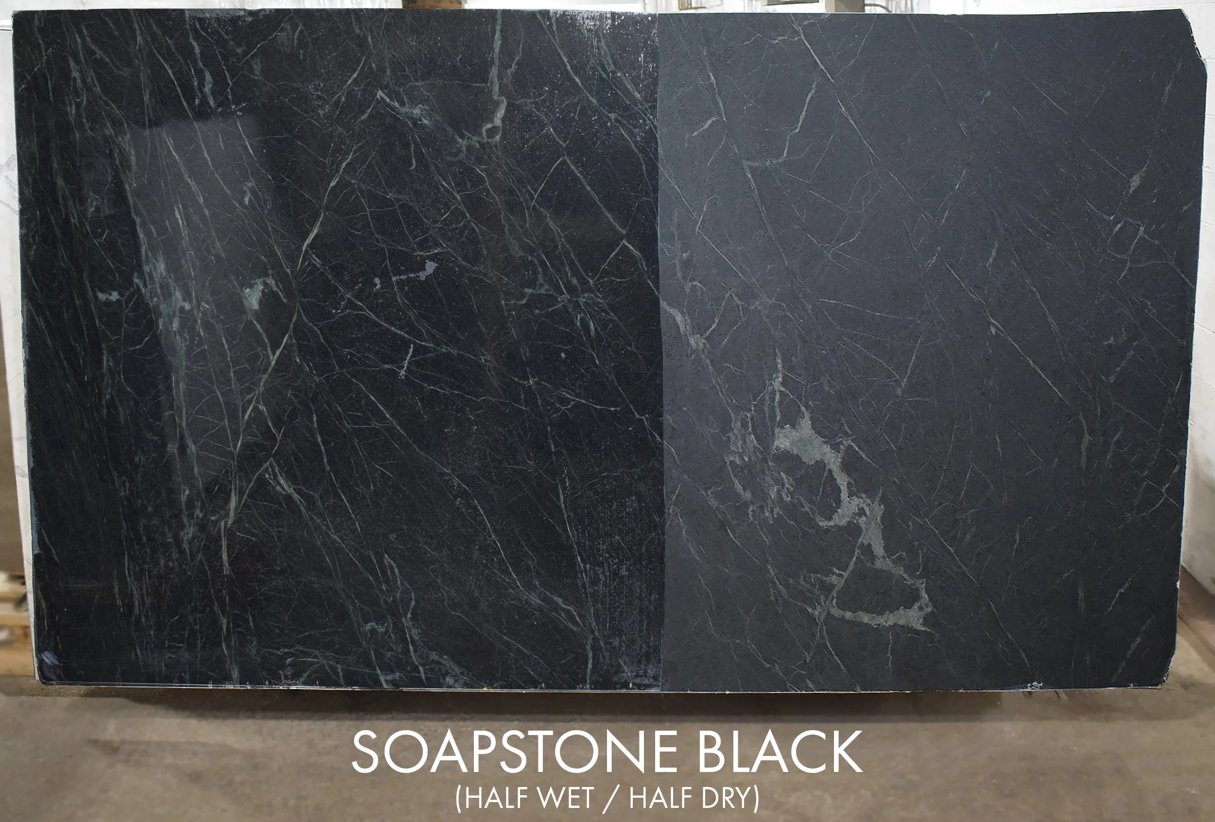 Soapstone Black 3cm (wet-dry)