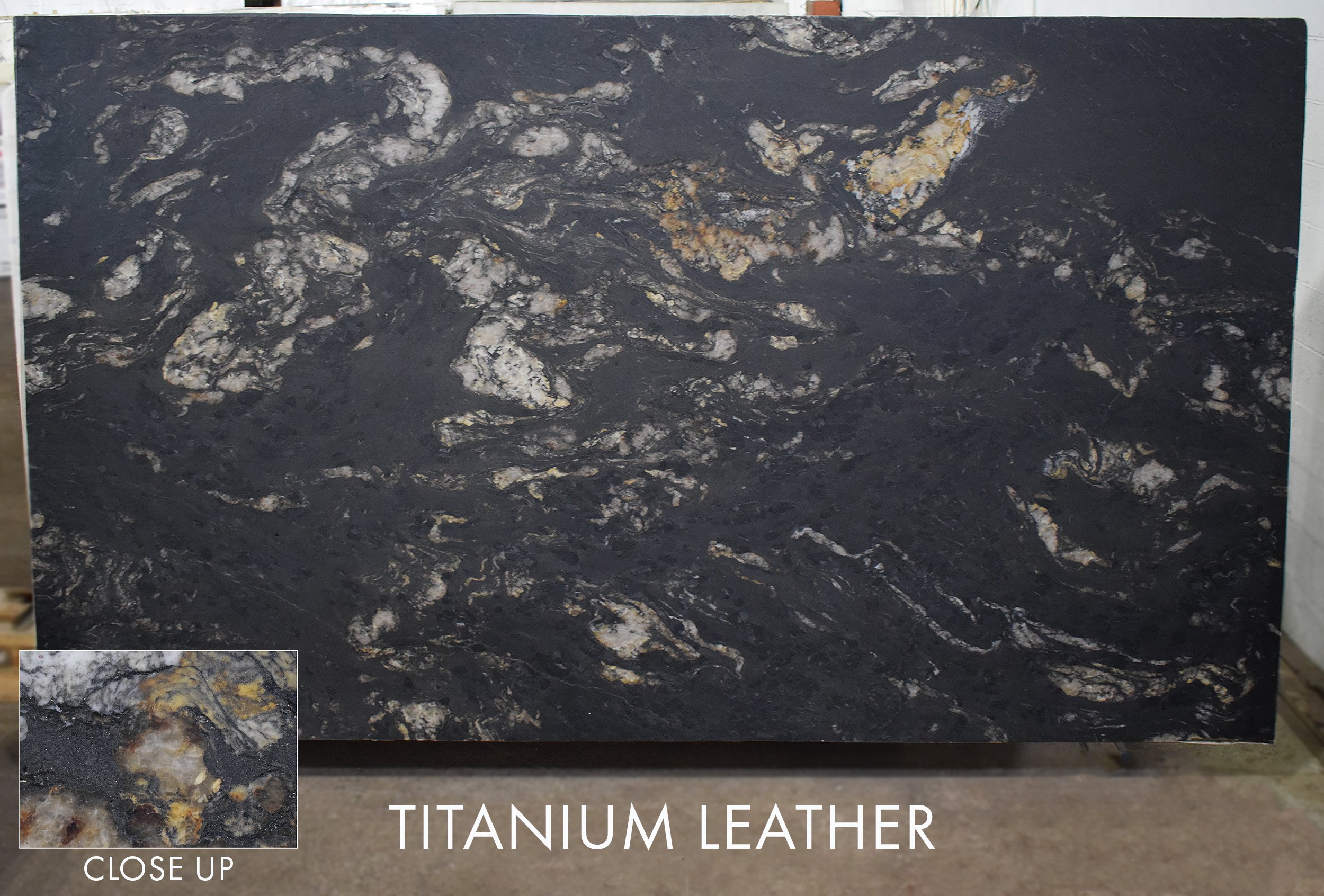 Titanium Leather Granite 3cm