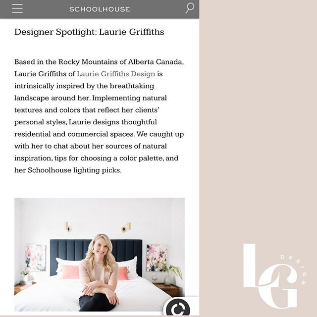 Here&rsquo;s something fun! Thank you so much to @schoolhouse for reaching out to me to share my inspirations and favourite projects. I love using their products for their high quality and great design made in Portland, Oregon. Check out their Design