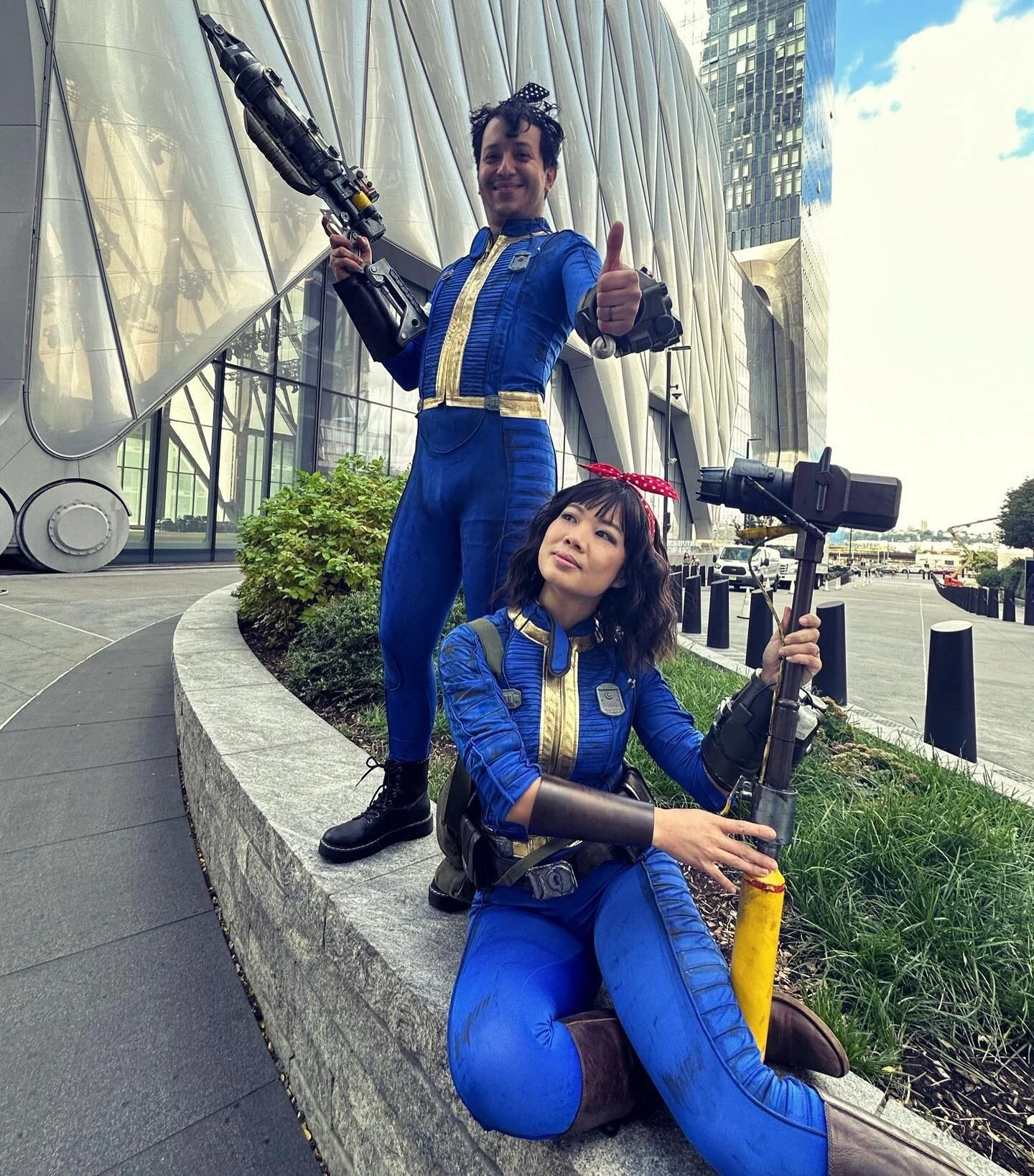 Vault Dwellers from 111 visiting #nycc 

Stories to follow ✨

#newyorkcomiccon #falloutcosplay #fallout #fallout4 #nycc2022
