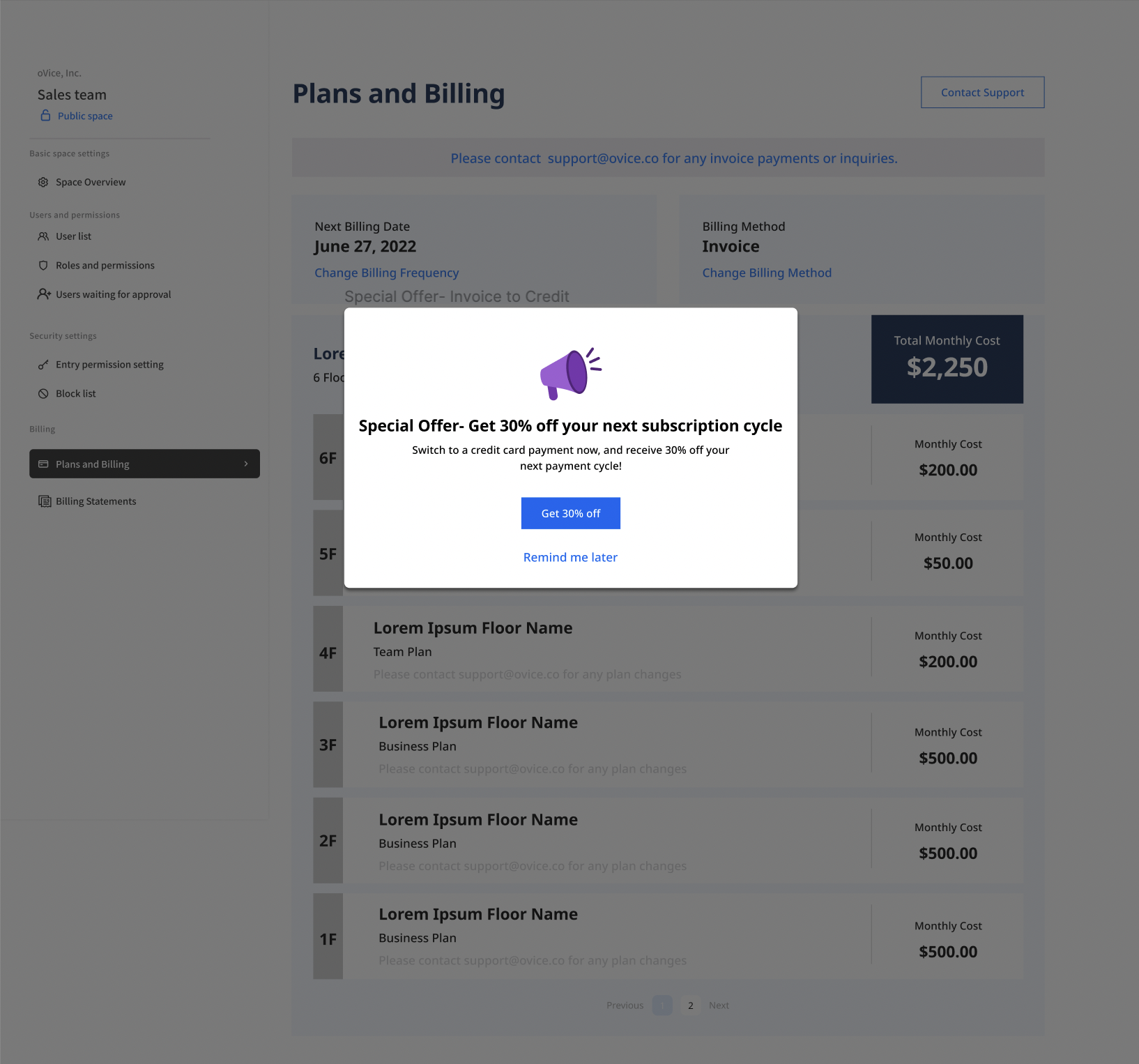 Modal to persuade users to move to CC