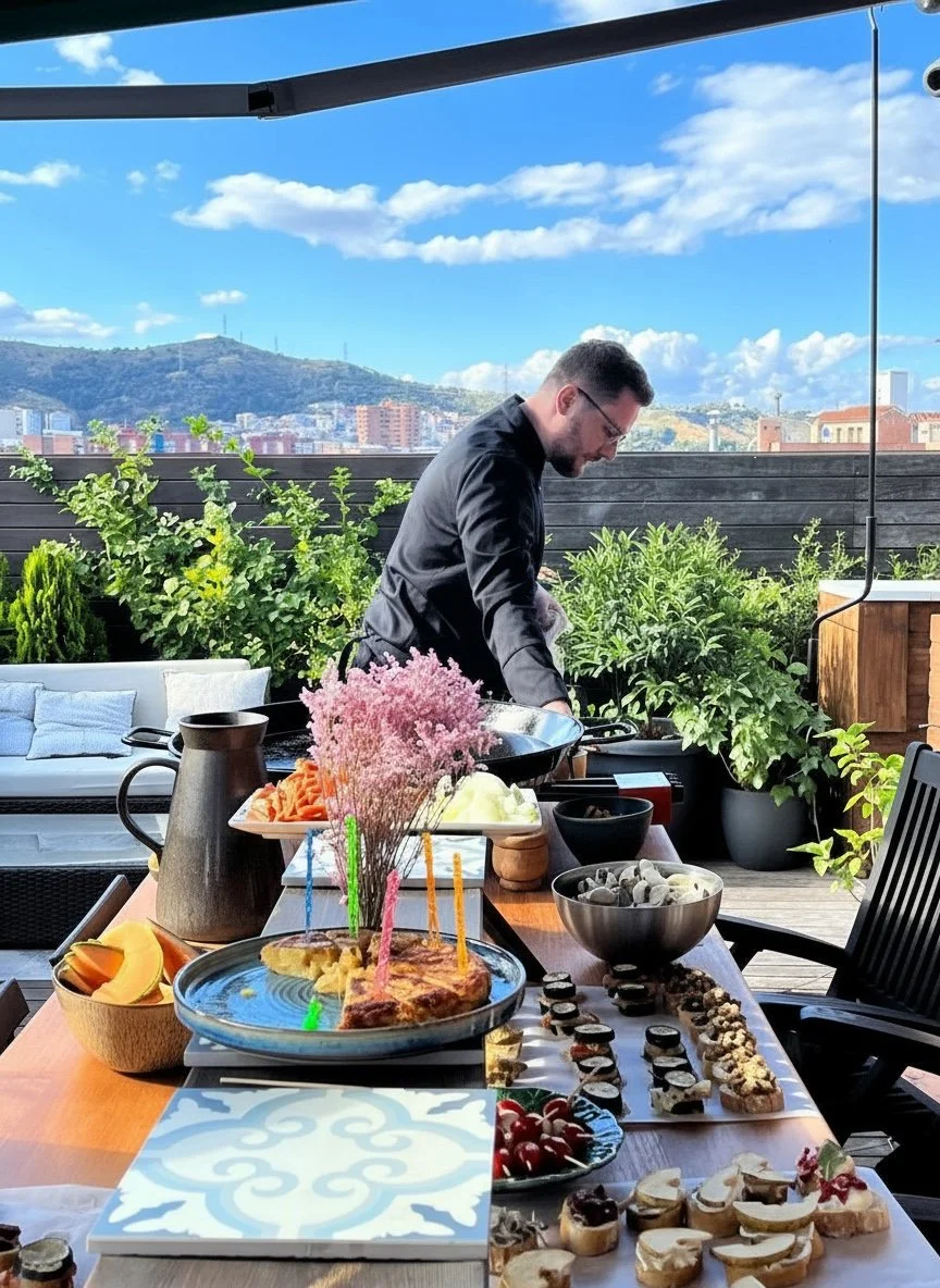 Уютная терраса в Барселоне для уроков испанского языка