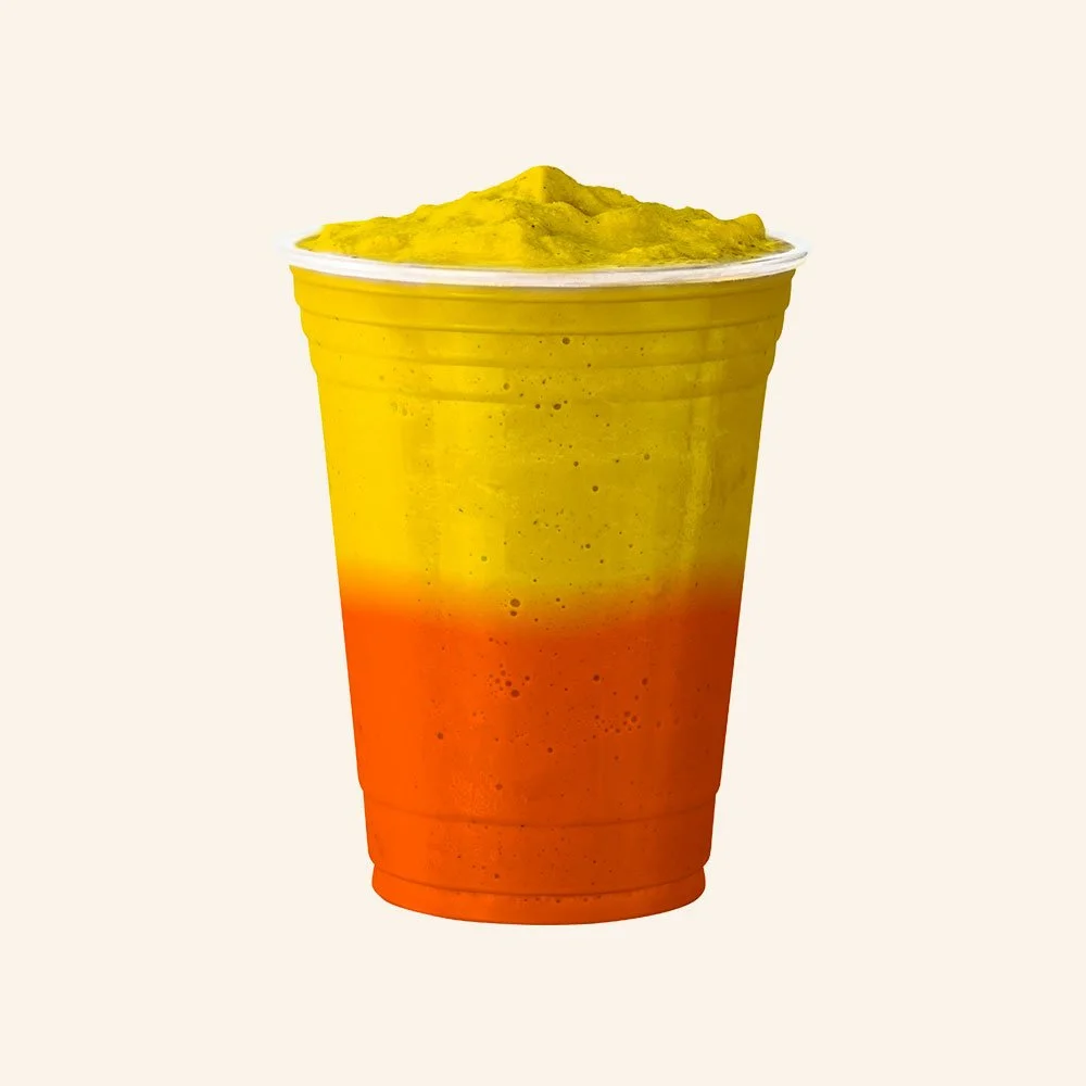 ELIXIR - Fresh pressed carrot, ginger, orange, banana, pineapple, strawberry, turmeric, agave.