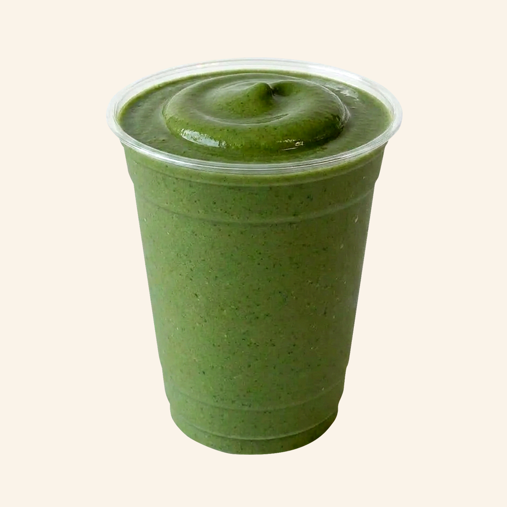 THE HULK - Kale, spinach, banana, almond butter, agave, almond milk.