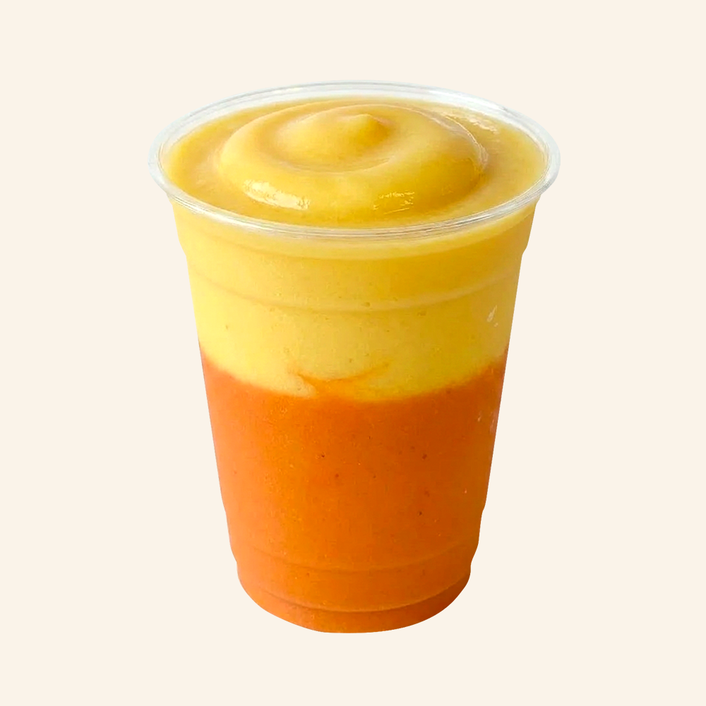 ELIXIR - Fresh pressed carrot, ginger, orange, banana, pineapple, strawberry, turmeric, agave.