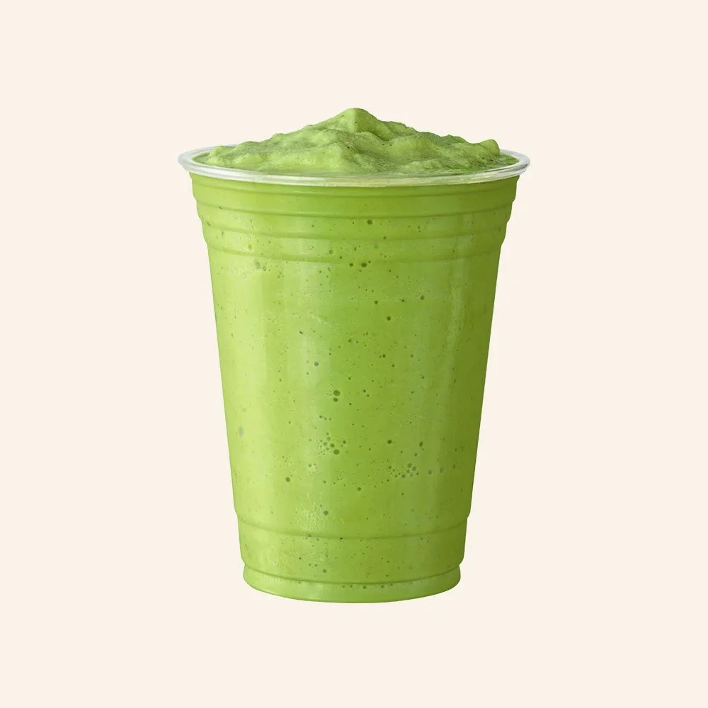 THE HULK - Kale, spinach, banana, almond butter, agave, almond milk.