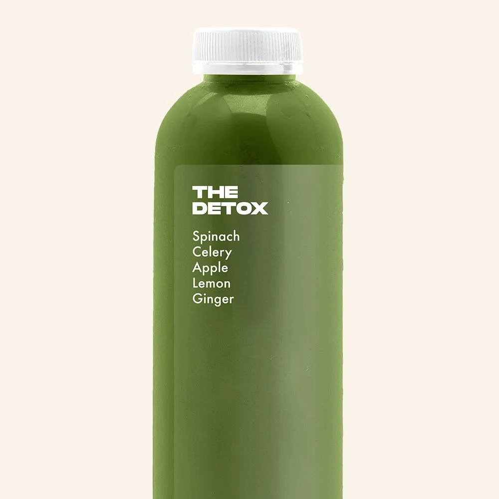 DETOX - Spinach, Celery, Apple, Lemon, Ginger.