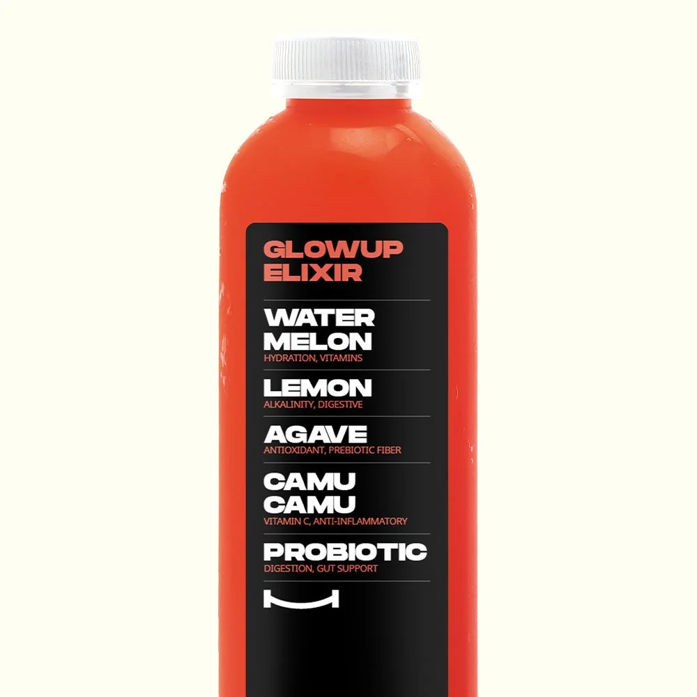 GLOWUP ELIXIR - Watermelon, Lemon, Agave, Camu camu, Probiotic