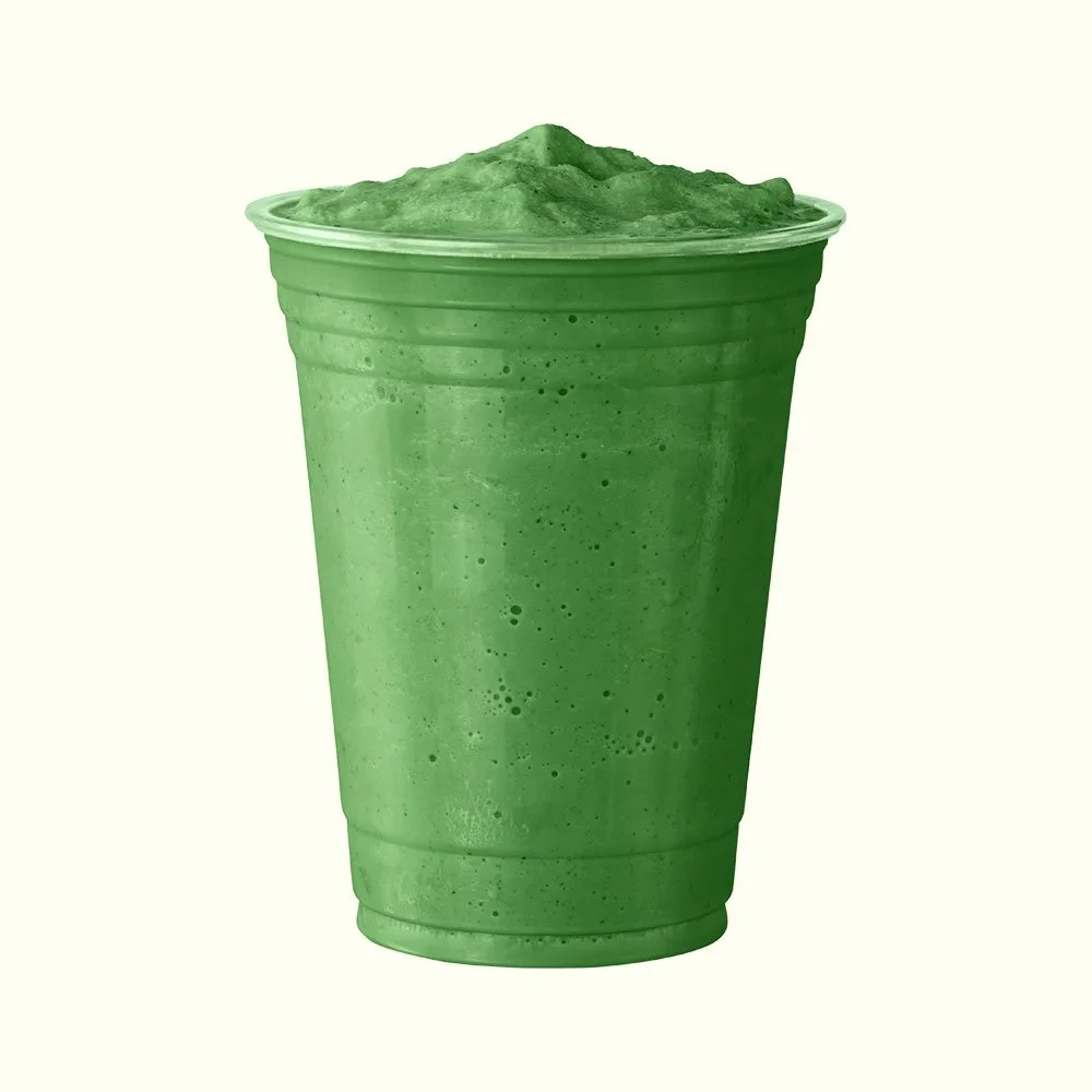Healer - Organic coconut milk, banana,
almond butter, super greens, probiotics, prebiotics, 20g chocolate pea protein.