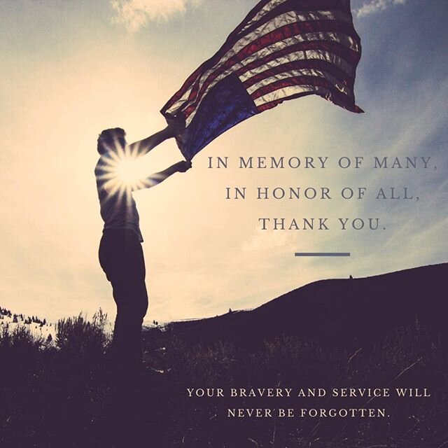 We wish you and your family a Happy Memorial Day!  Our hearts today are with all those who have given so much so that we may live our lives free and without fear. 🇺🇸 #memorialday #memorialdayweekend #memorial #mdw #usa #love #family #memorialdaybbq