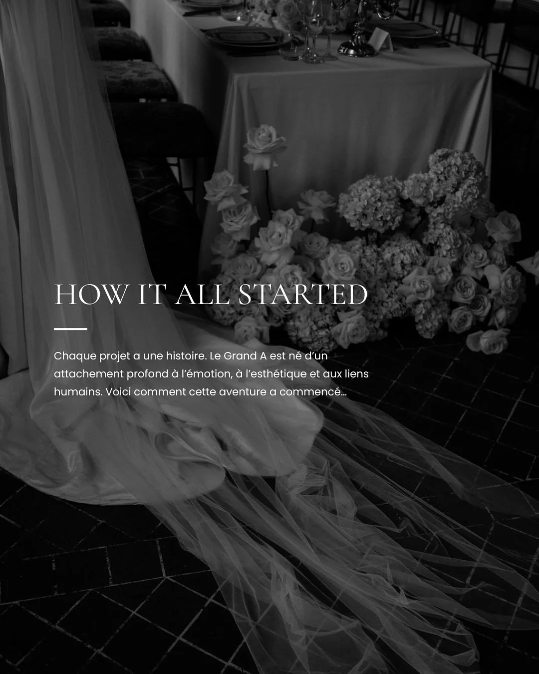 ・Once upon a time&hellip; Le Grand A

From a childhood story about love to real-life celebrations &mdash; this carousel takes you behind the scenes of how my business came to life.
Every wedding I have the honor to design carries a piece of this jour