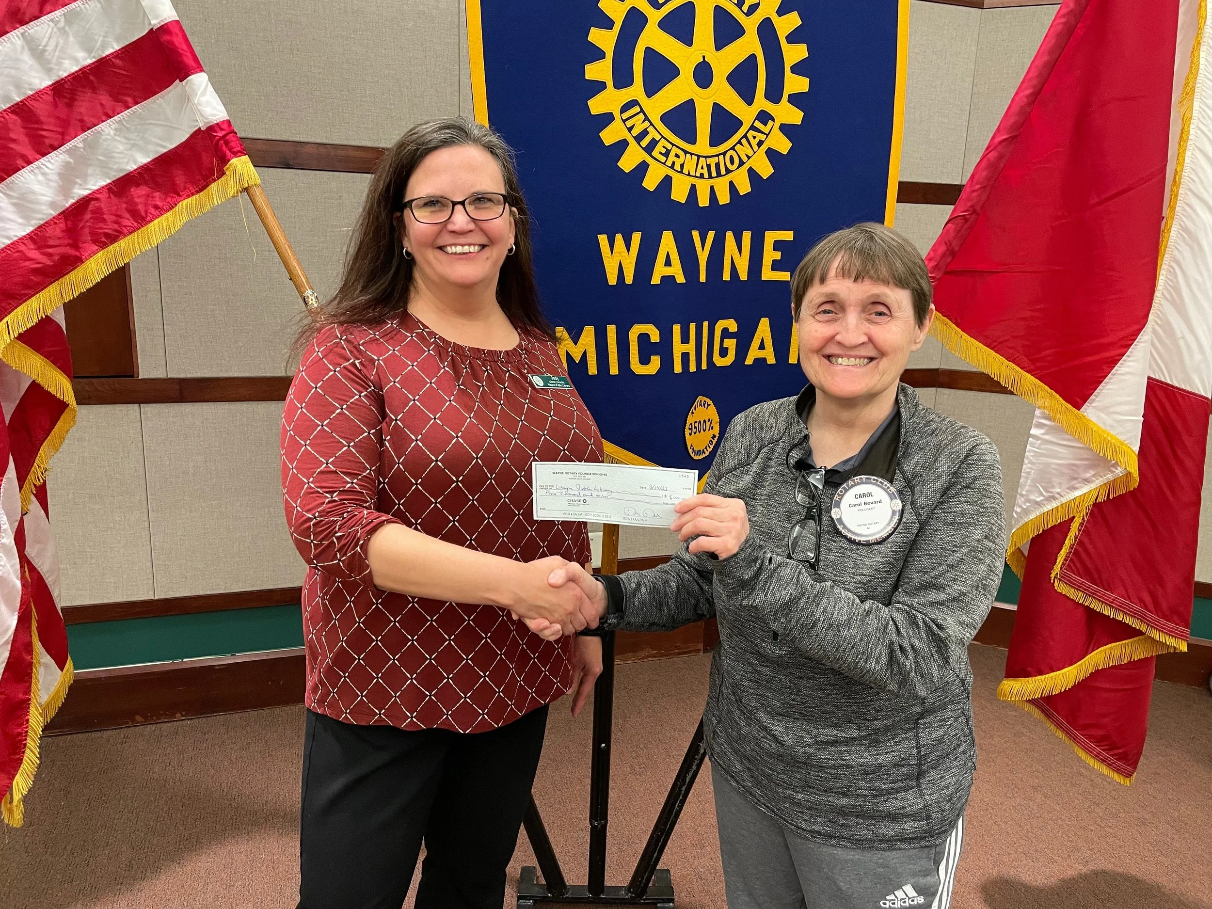 Wayne Rotary Club Makes Donation