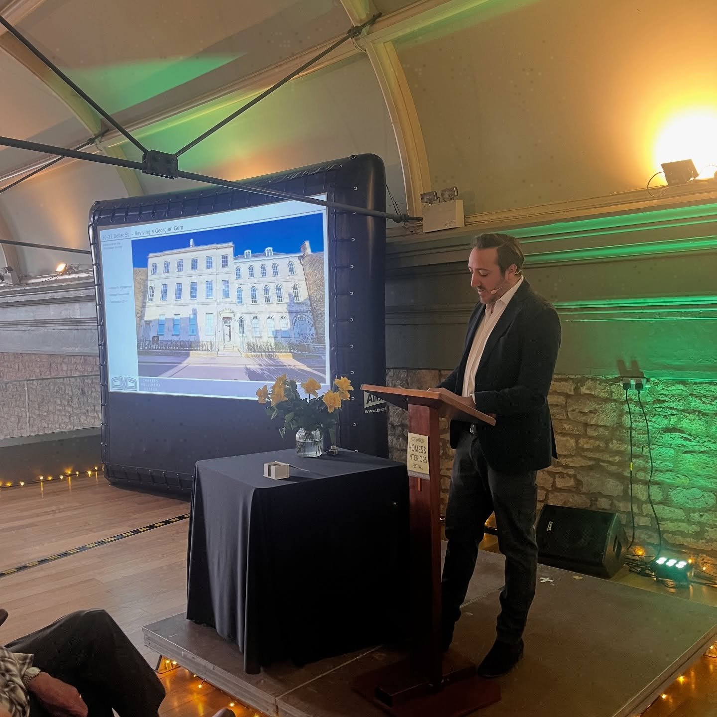 Yesterday we were delighted to give a talk about the incredible restoration work done to landmark listed building 30-32 Dollar Street in Cirencester @cotswoldinteriorsfest_ The building was perilously close to dereliction and has garnered a huge amou