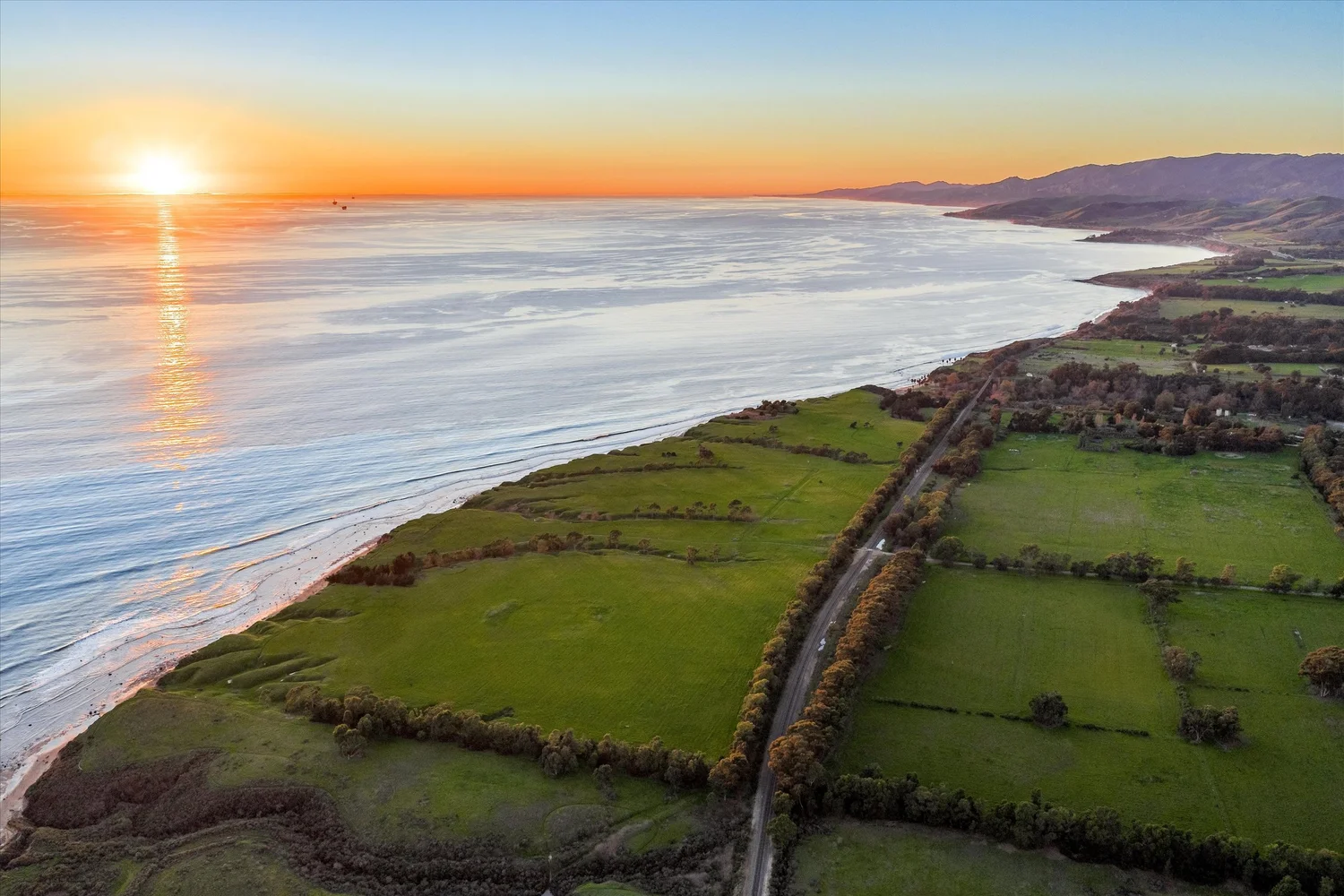 Sunset over Naples / Santa Barbara Ranch on the Gaviota Coast