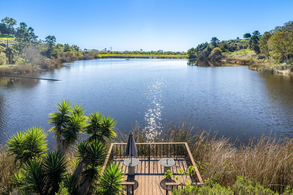 Naples/Santa Barbara Ranch — lake & cabin photograph