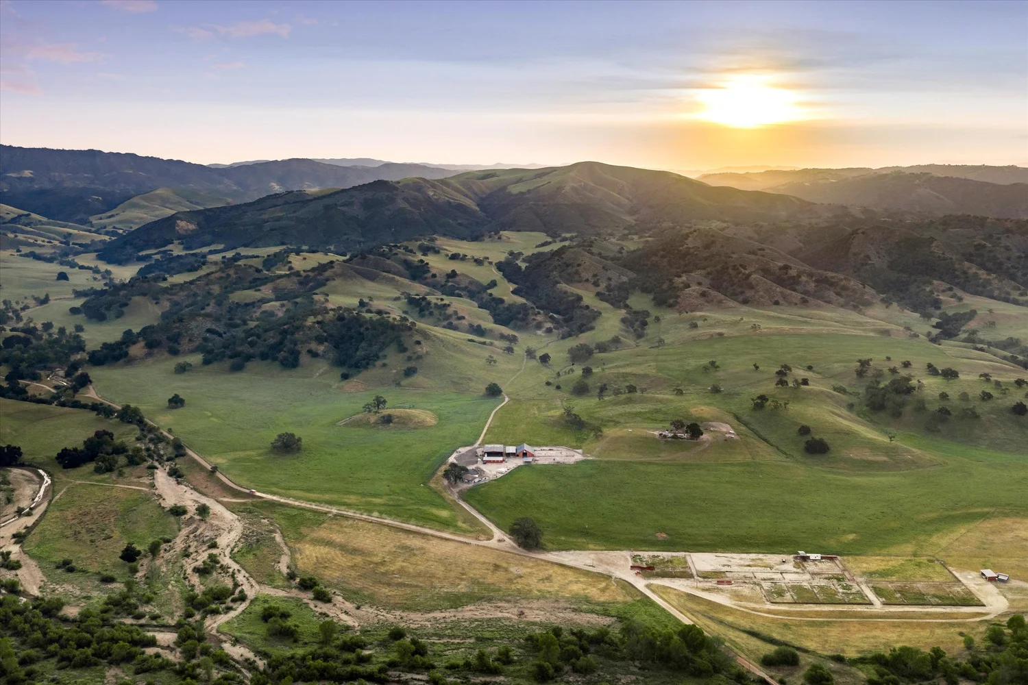 Open valley and rolling hills at Huasna Ranch