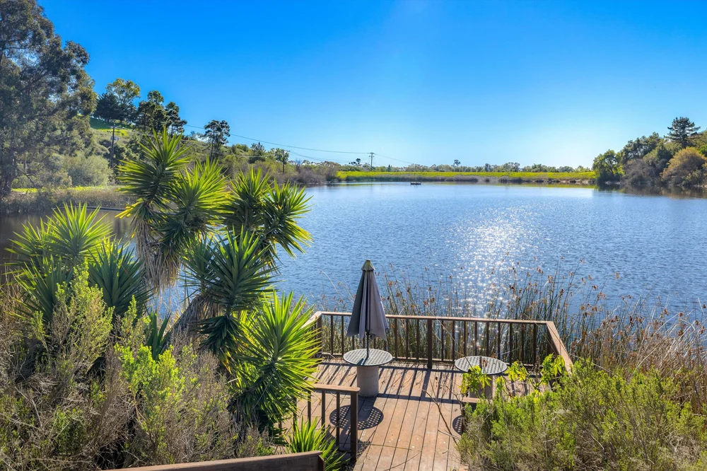Naples/Santa Barbara Ranch — lake & cabin photograph