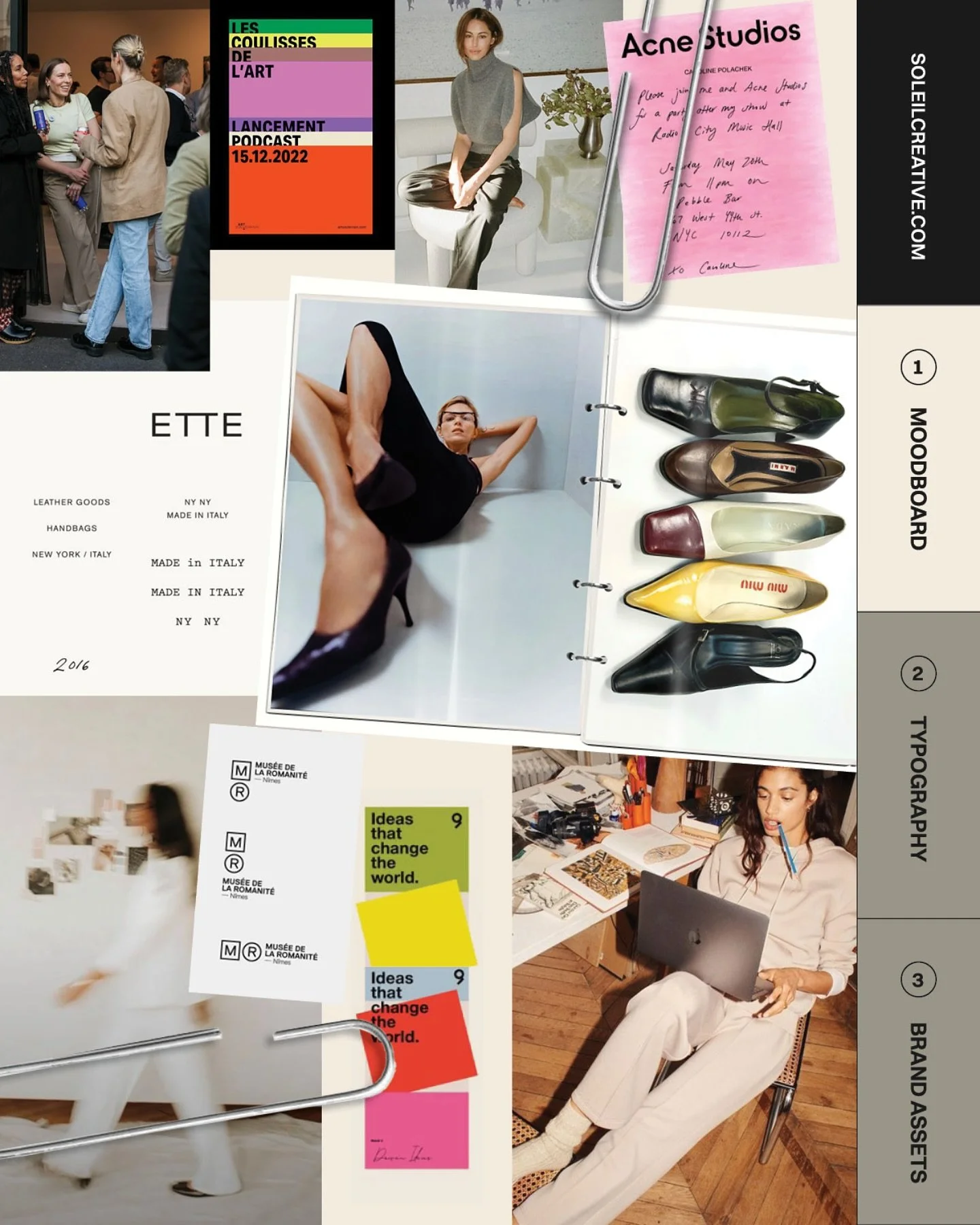 New client moodboard 📎 💥 
An event planning company (not weddings!) that serves up events and activations in the city of Boston needed an evolution with a complete rebrand. Less sweet, more chic and much more BOLD. This client is passionate, profes