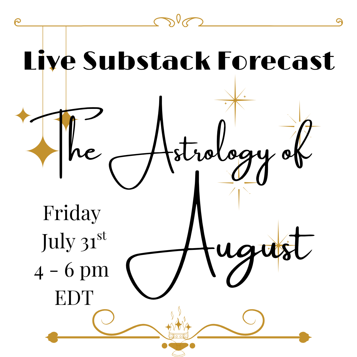 The Astrology of August 2026 ~ LIVE CLASS!
