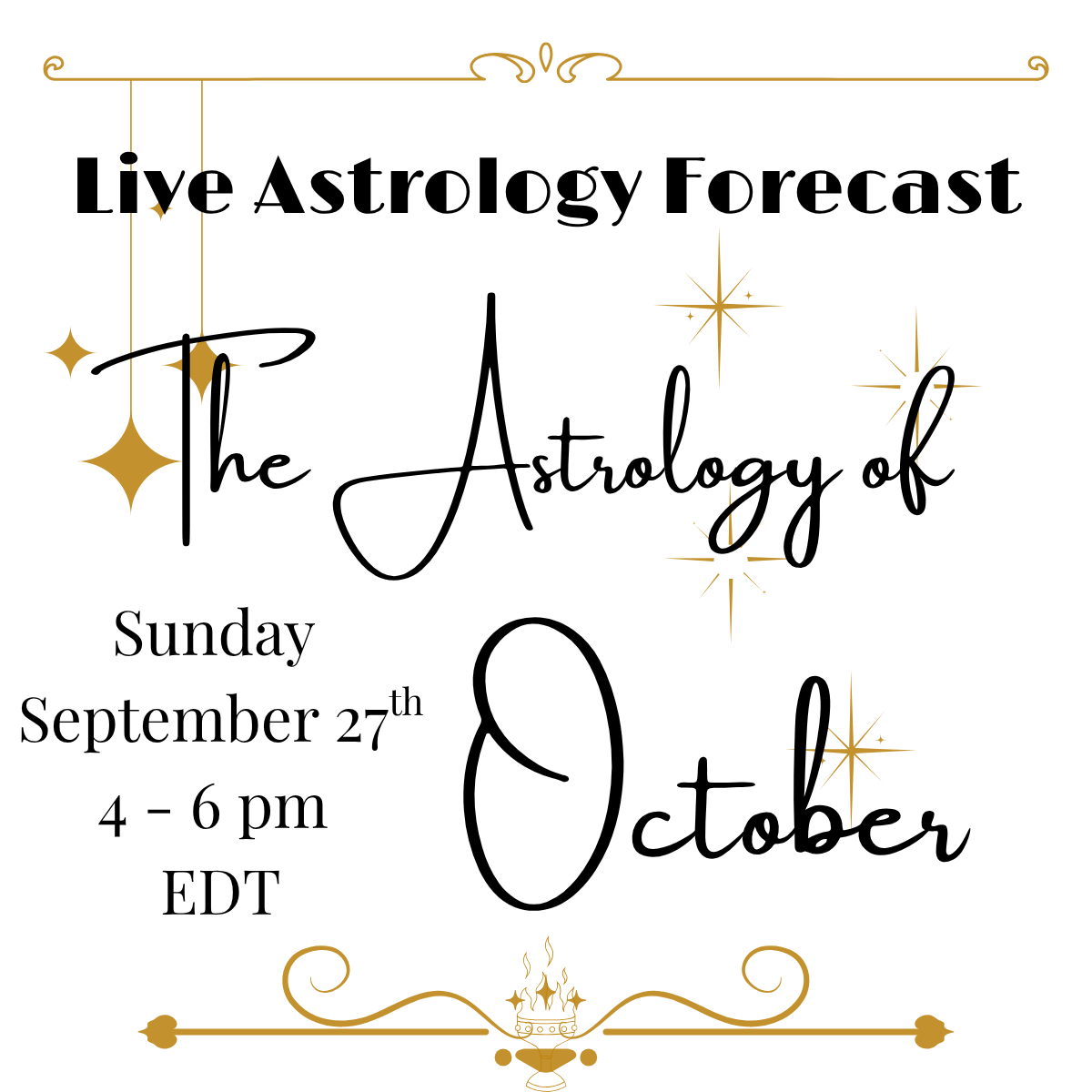 The Astrology of October 2026 ~ LIVE CLASS!