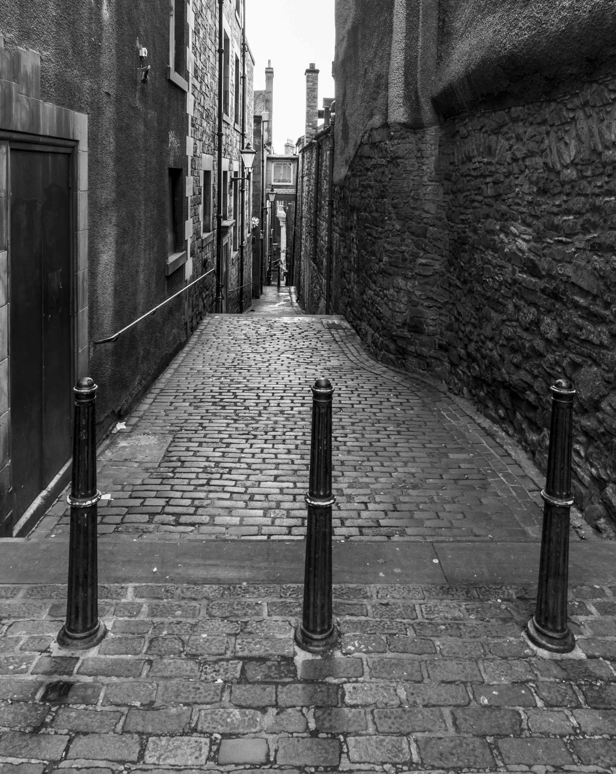 Narrow Alley, a tight squeeze.