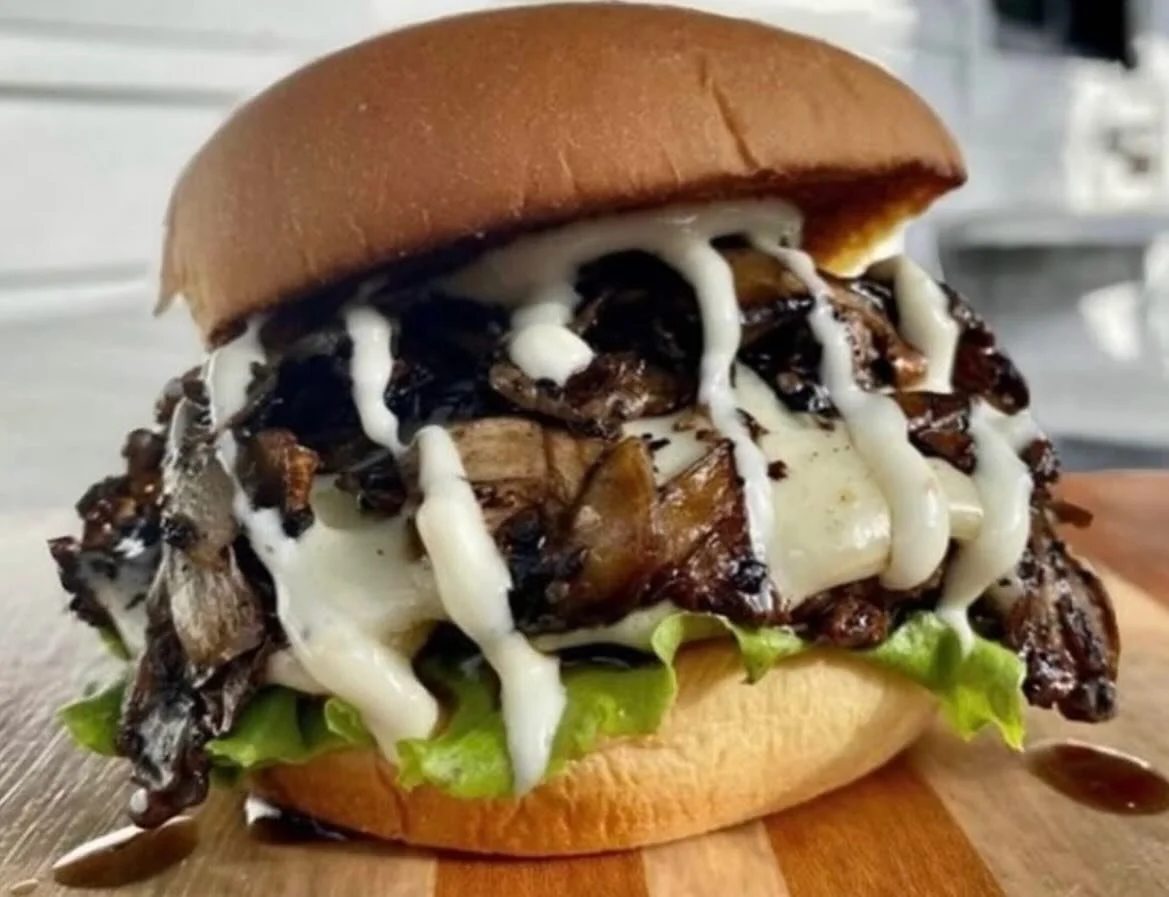 Join us for lunch 11am - 2pm 
Grab a favorite like the &ldquo;aioli blon&rdquo; burger