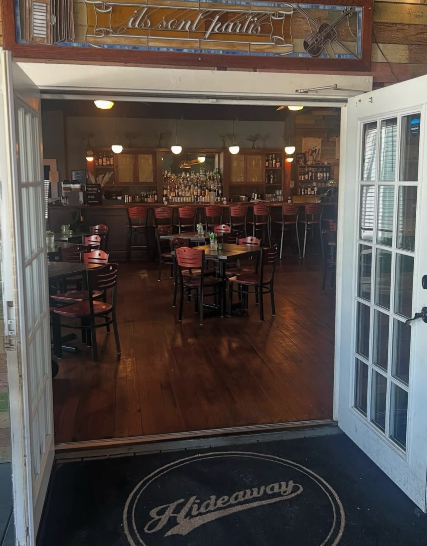 We are open tonight 5-11pm! 
No music at Hideaway or The Sidecar but we&rsquo;ll be open with happy hour 5-7pm
$5 old fashioned &bull; margarita &bull; tom collins &bull; lemon drop &bull; house wine &bull; frozen cocktails