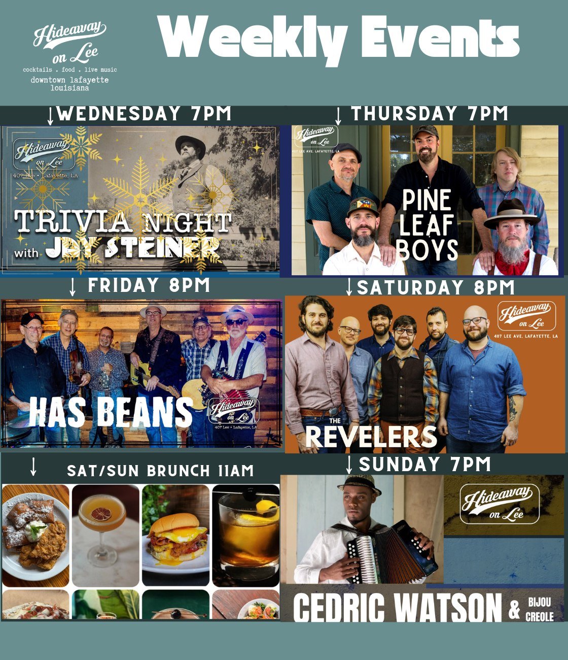 This week has beautiful warm weather in the forecast!  Looking forward to some fun Mardi Gras shows!