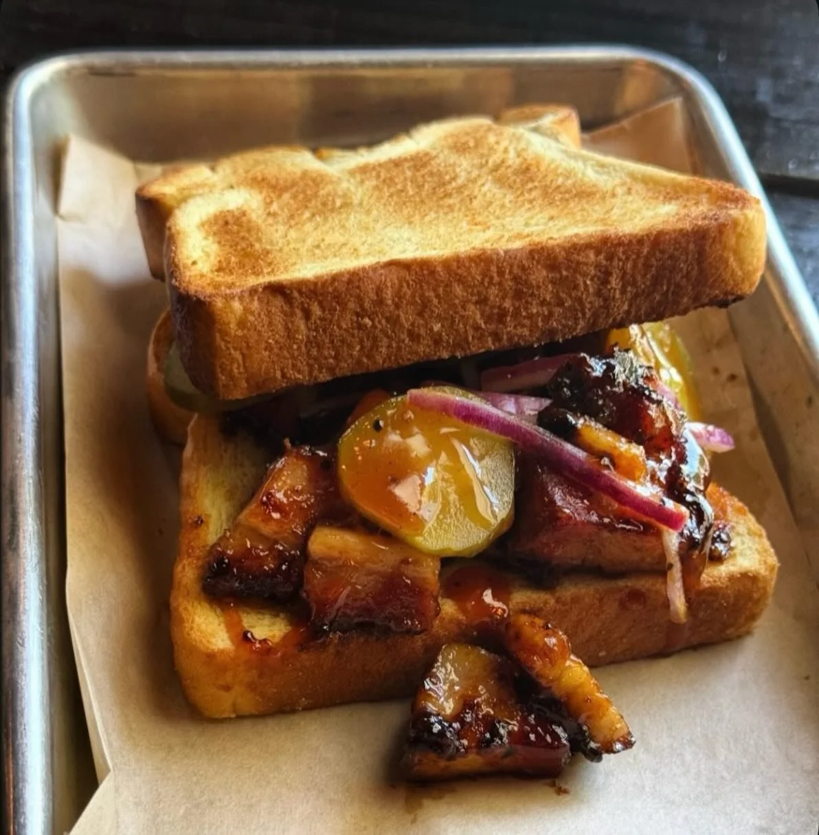 Last week to get &ldquo;That Burntt thing&rdquo; we are open for lunch 11am - 2pm and back open at 5pm for dinner