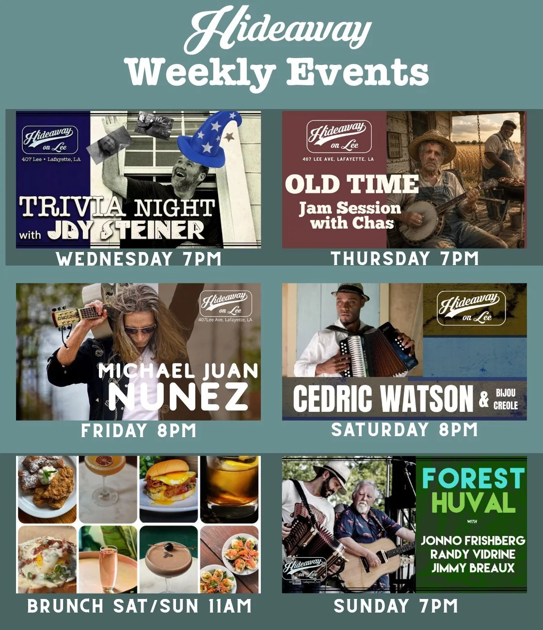 This week at Hideaway one Lee!