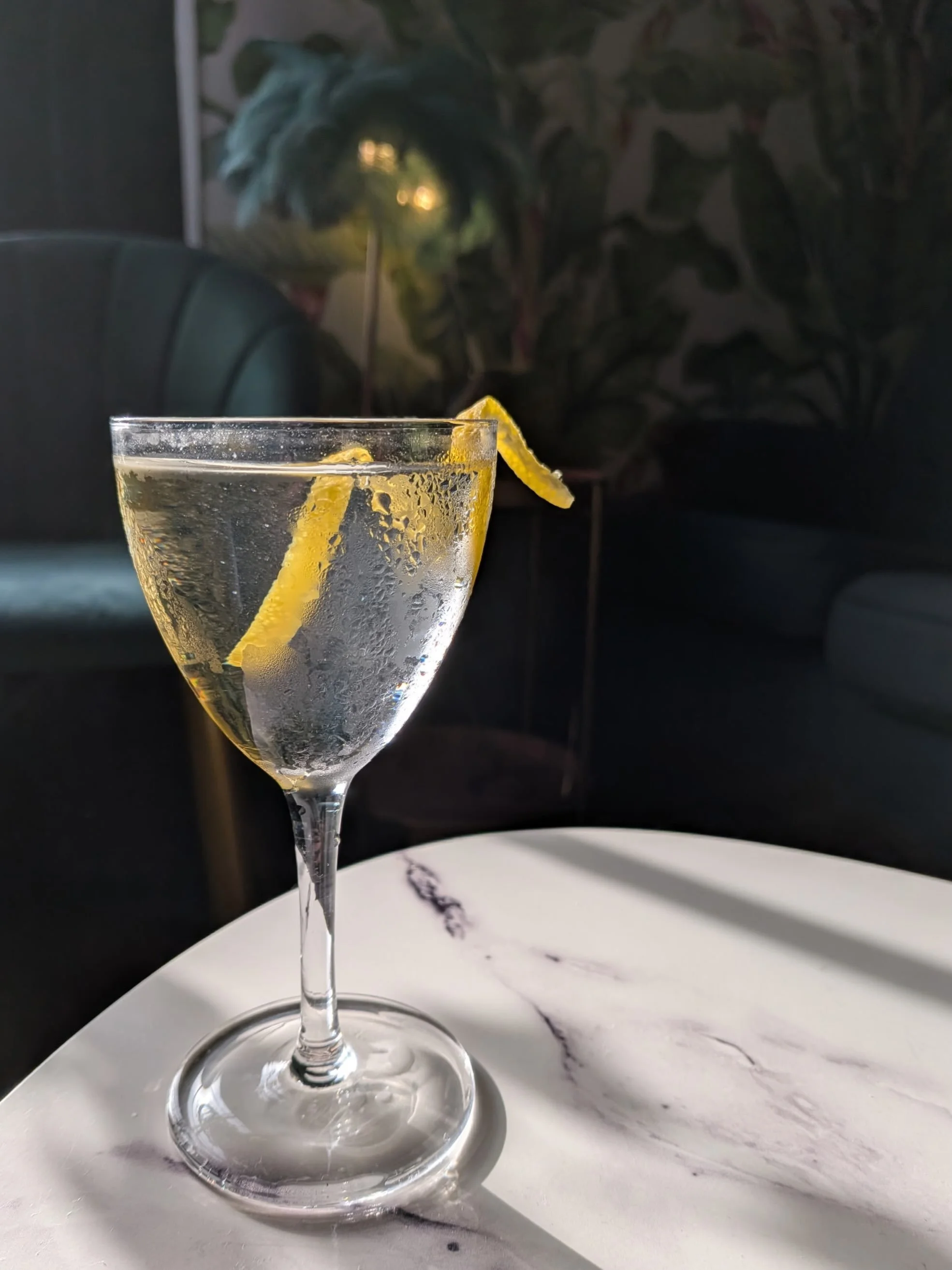 Next up: &ldquo;Rind and Shine&rdquo;
Watermelon Rind infused Hayman&rsquo;s Old Tom Gin, Lillet Blanc