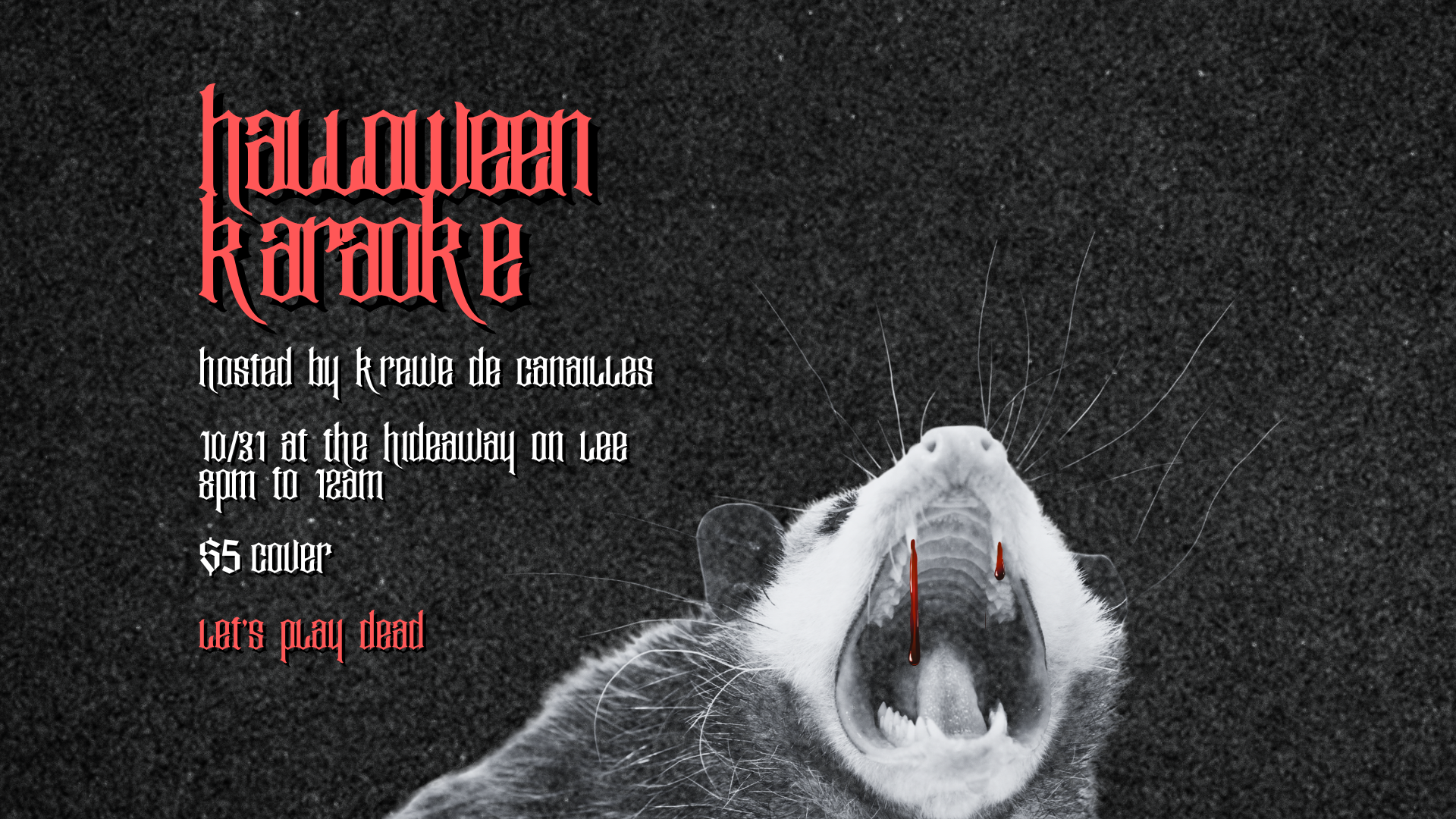 Halloween Karaoke - Hosted by Krewe de Canailles 
