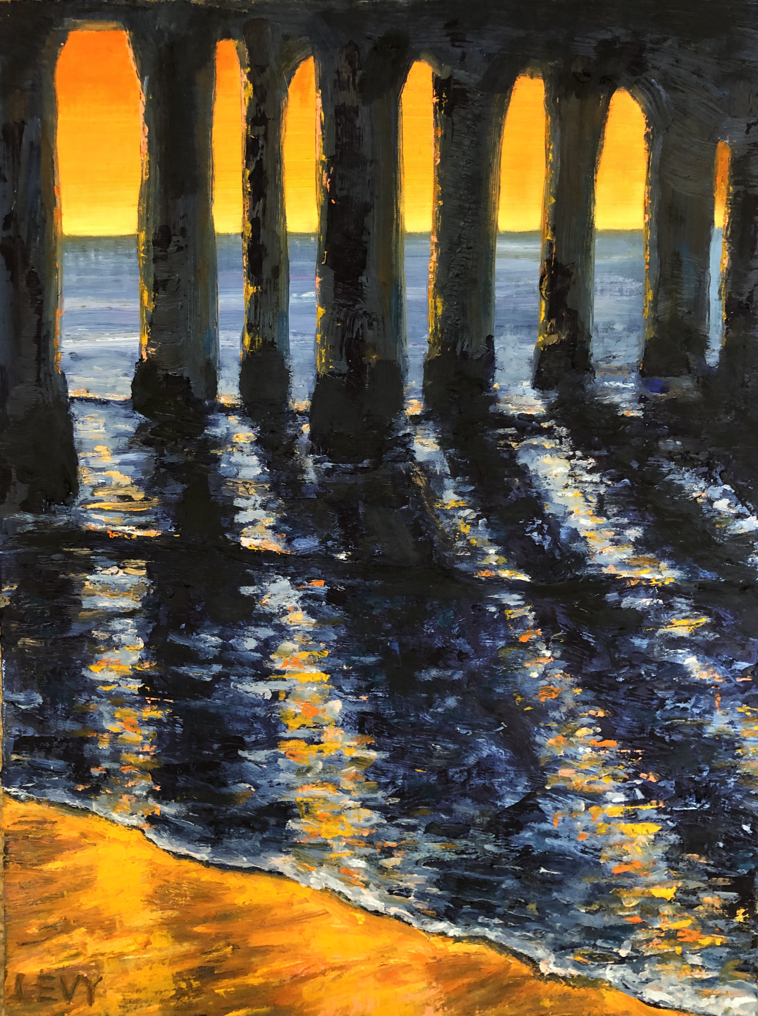 Pier Light  |  Oil on Linen Panel  |  12" x 16"   |  July 2021  |  Collection of Randy and Caroline Landis