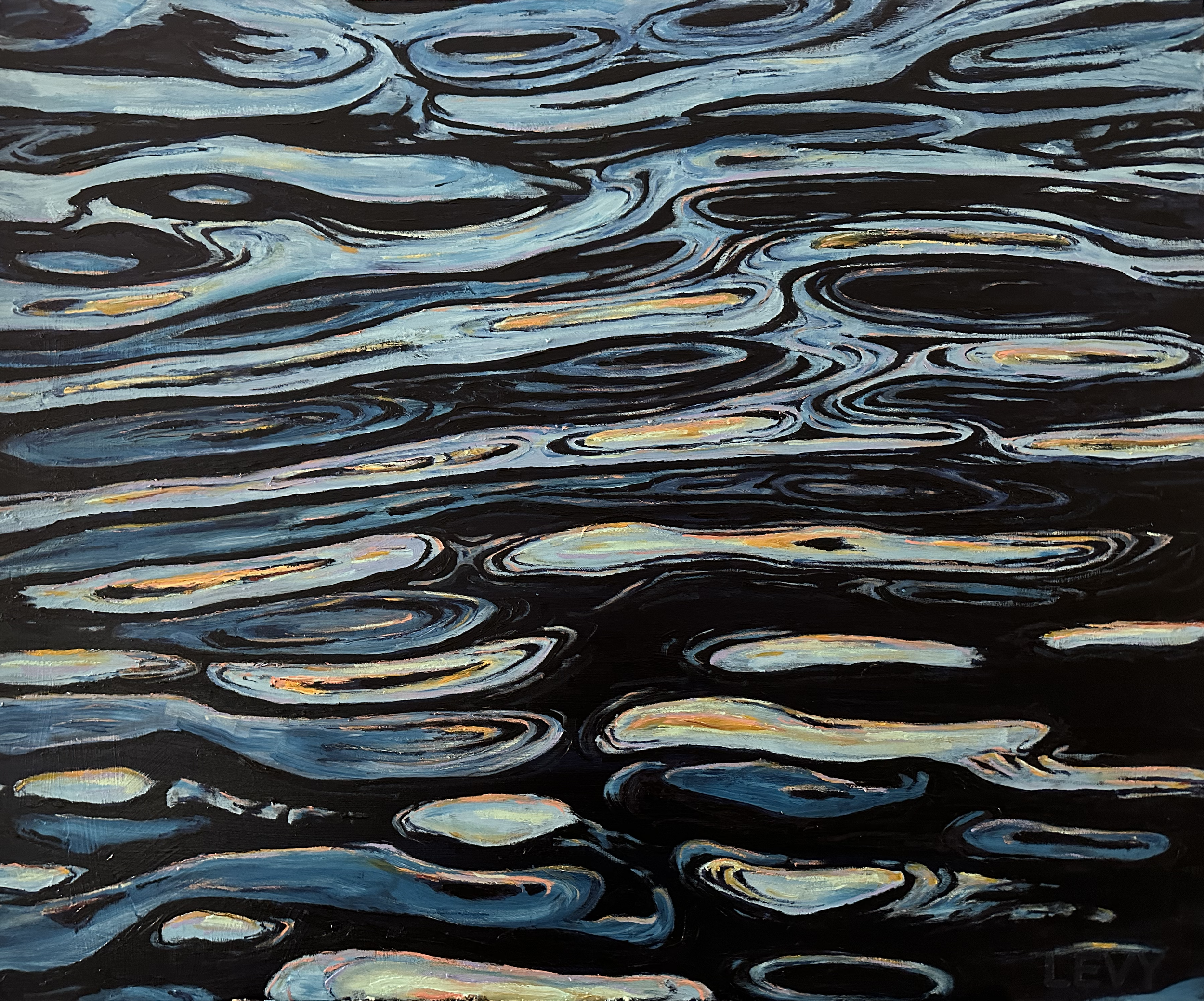 Ryo's Reflection   |  Oil on Wood Panel  |  35" x 29"   |  August 2023