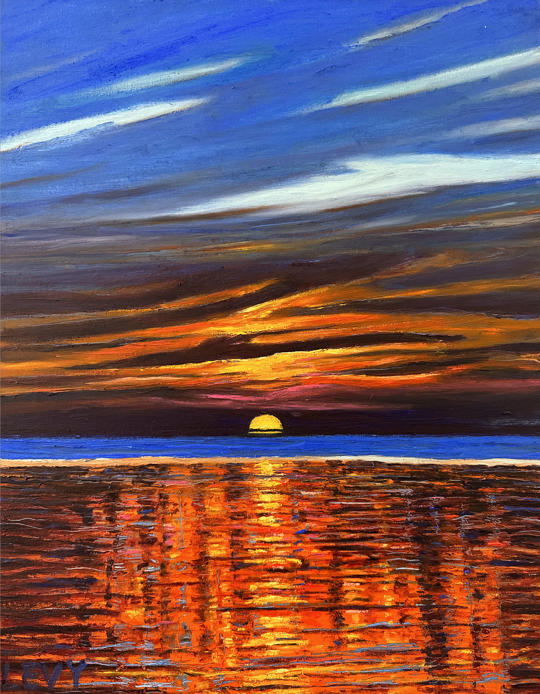 November Sky  |  18 x 24"  }  Oil on Canvas Panel  |  November 2023  |  
