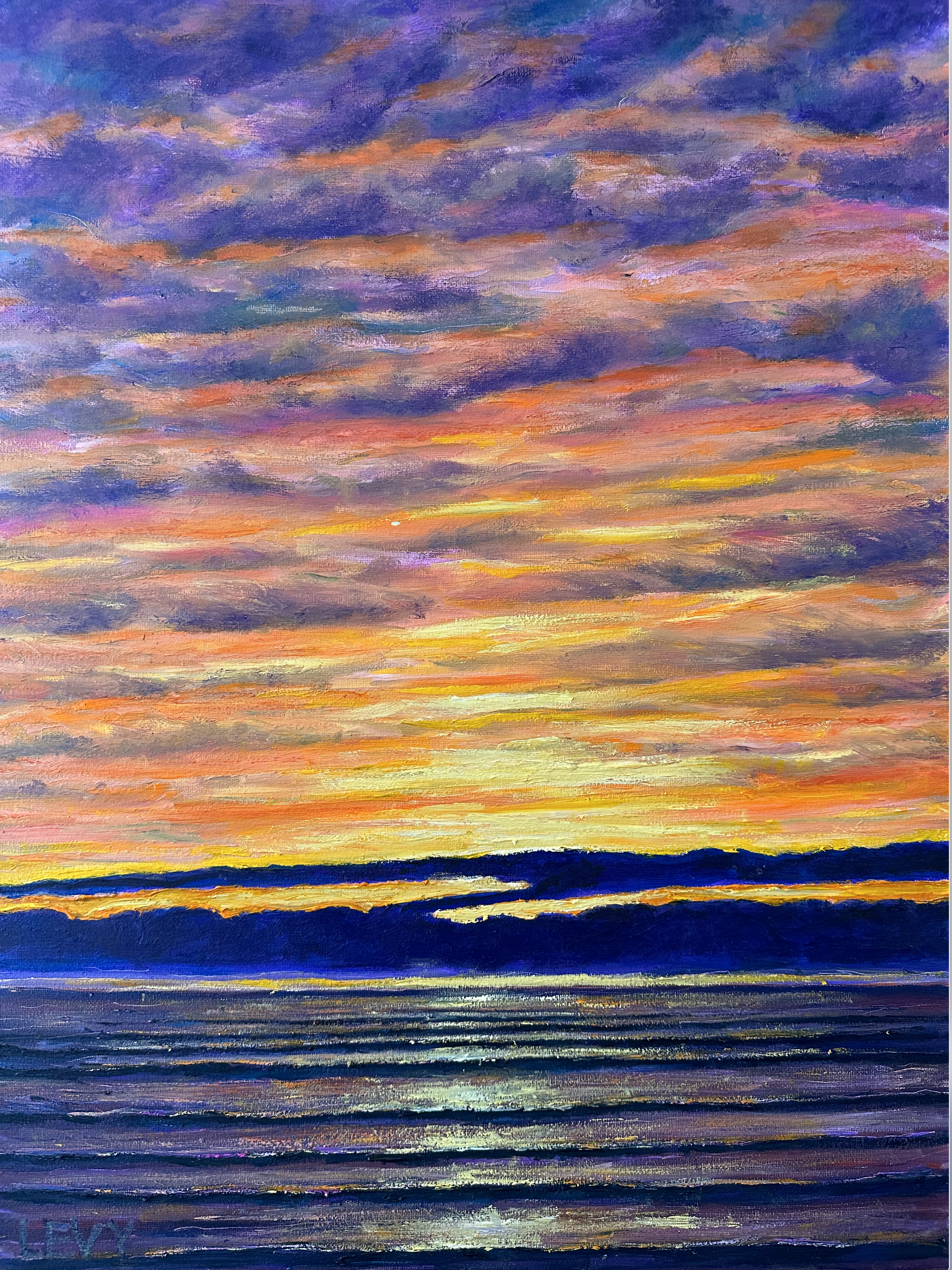 Sunset in Carmel  |  Oil on Canvas Panel  |  18" x 24"   |  February 2023