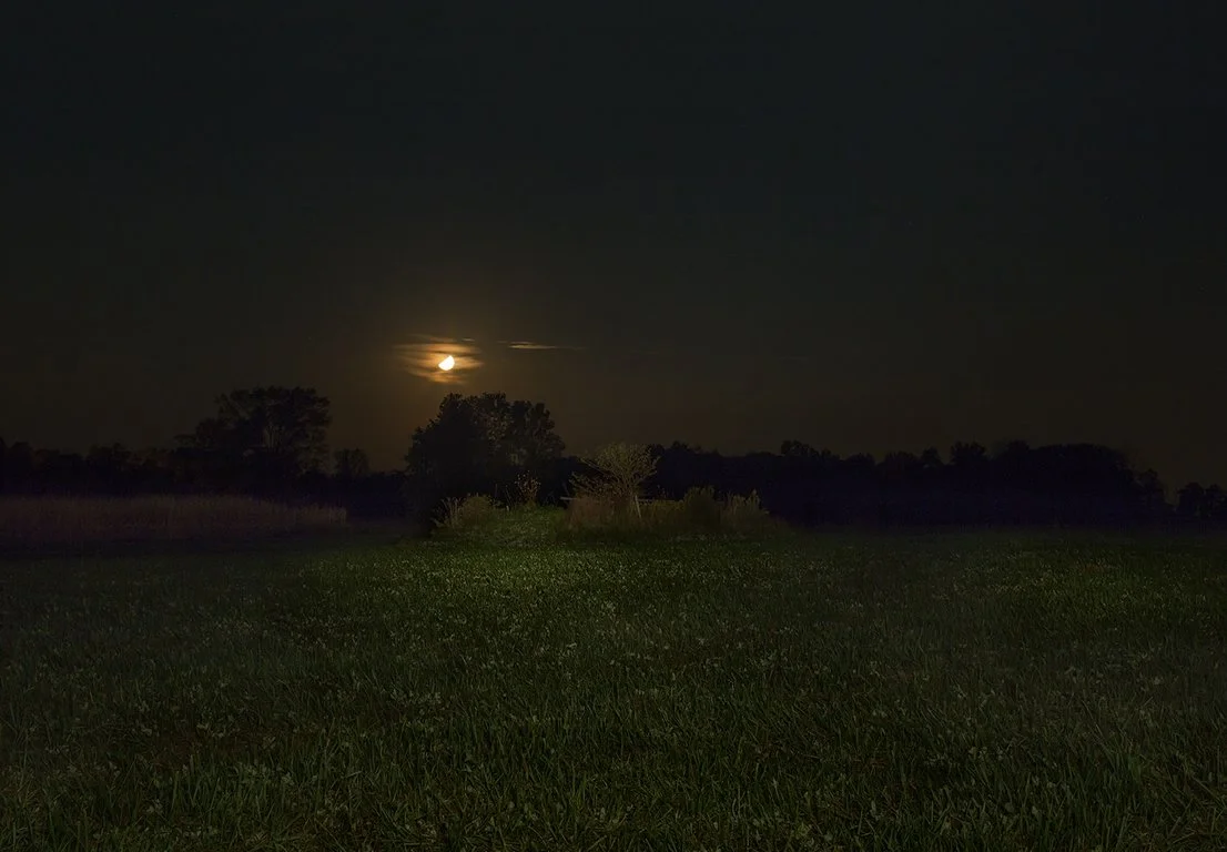 Jeanine Michna-Bales: Orange Moon. Adams County, Indiana, 2014