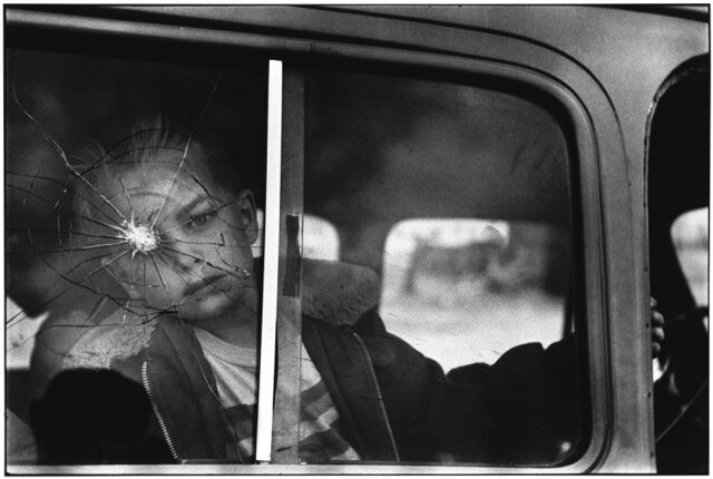 Colorado, 1955 (boy & broken window)