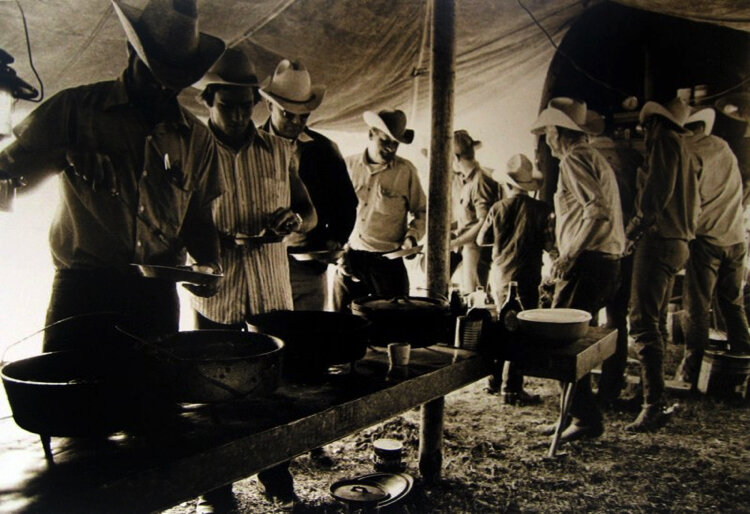 Untitled (Lunch at Quien Sabe Wagon), 1973-75