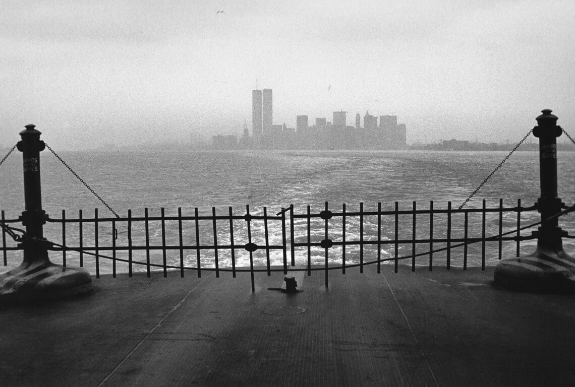 Paul Greenberg: New York Skyline from Staten Island Ferry, 1989
