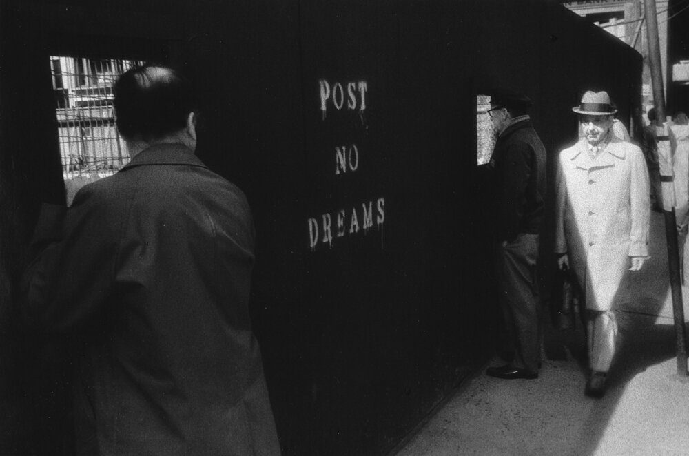 Post No Dreams, NYC, c. 1975 by Paul Greenberg