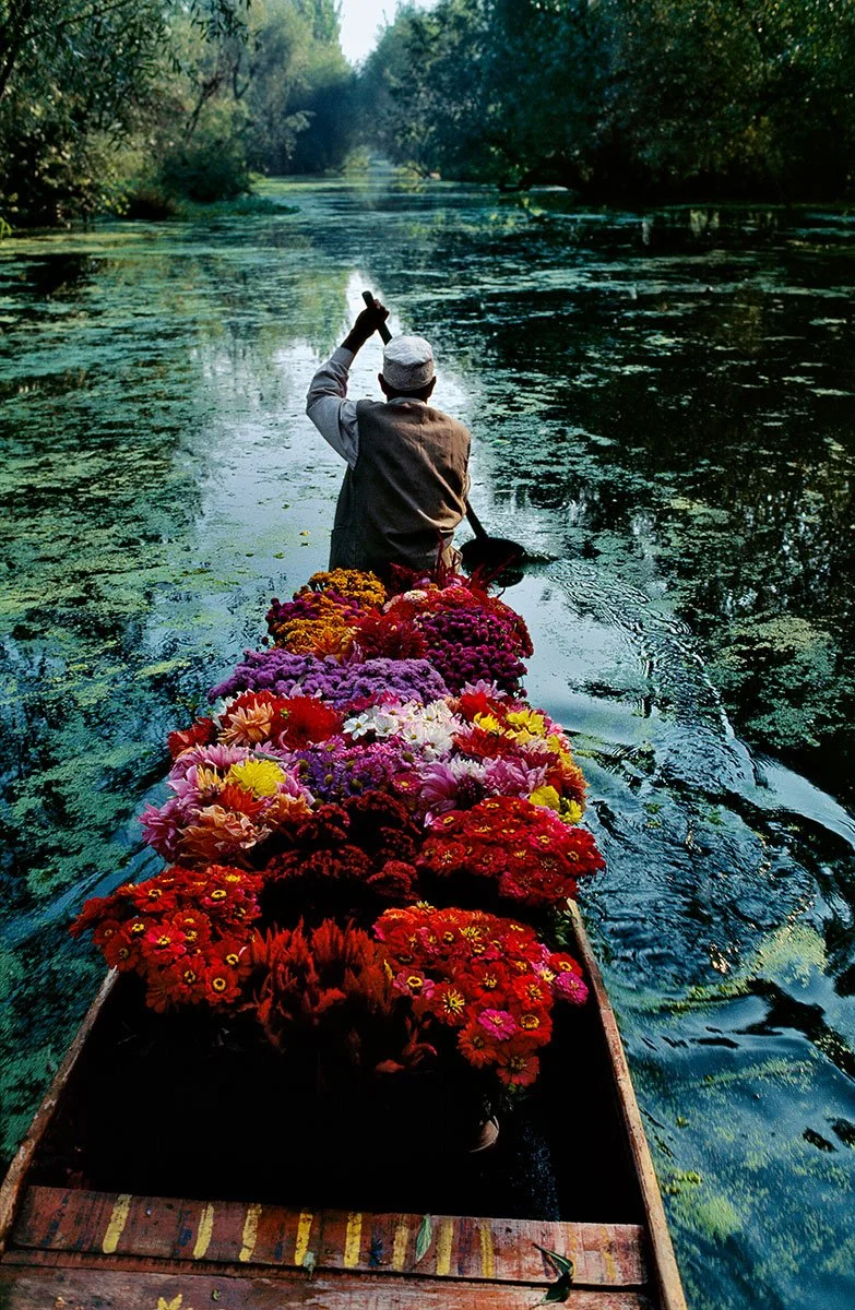 Steve McCurry: Kashmir Flower Seller, 1996