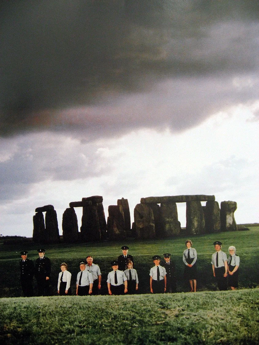 Custodial Staff, Stonehenge Ancient Monument, Amesbury, Wiltshire, June 12, 1983