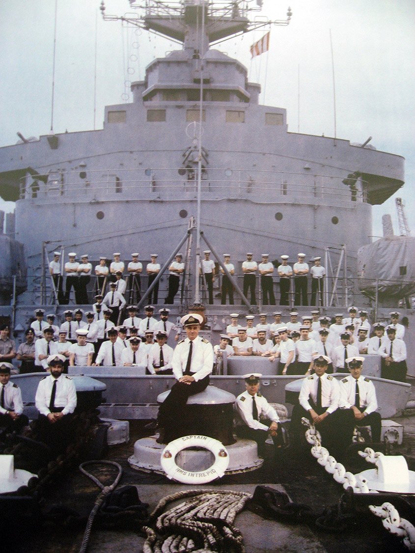 H.M.S Intrepid, Portsmouth Harbour, Portsmouth Naval Base, Hampshire, September 8, 1983