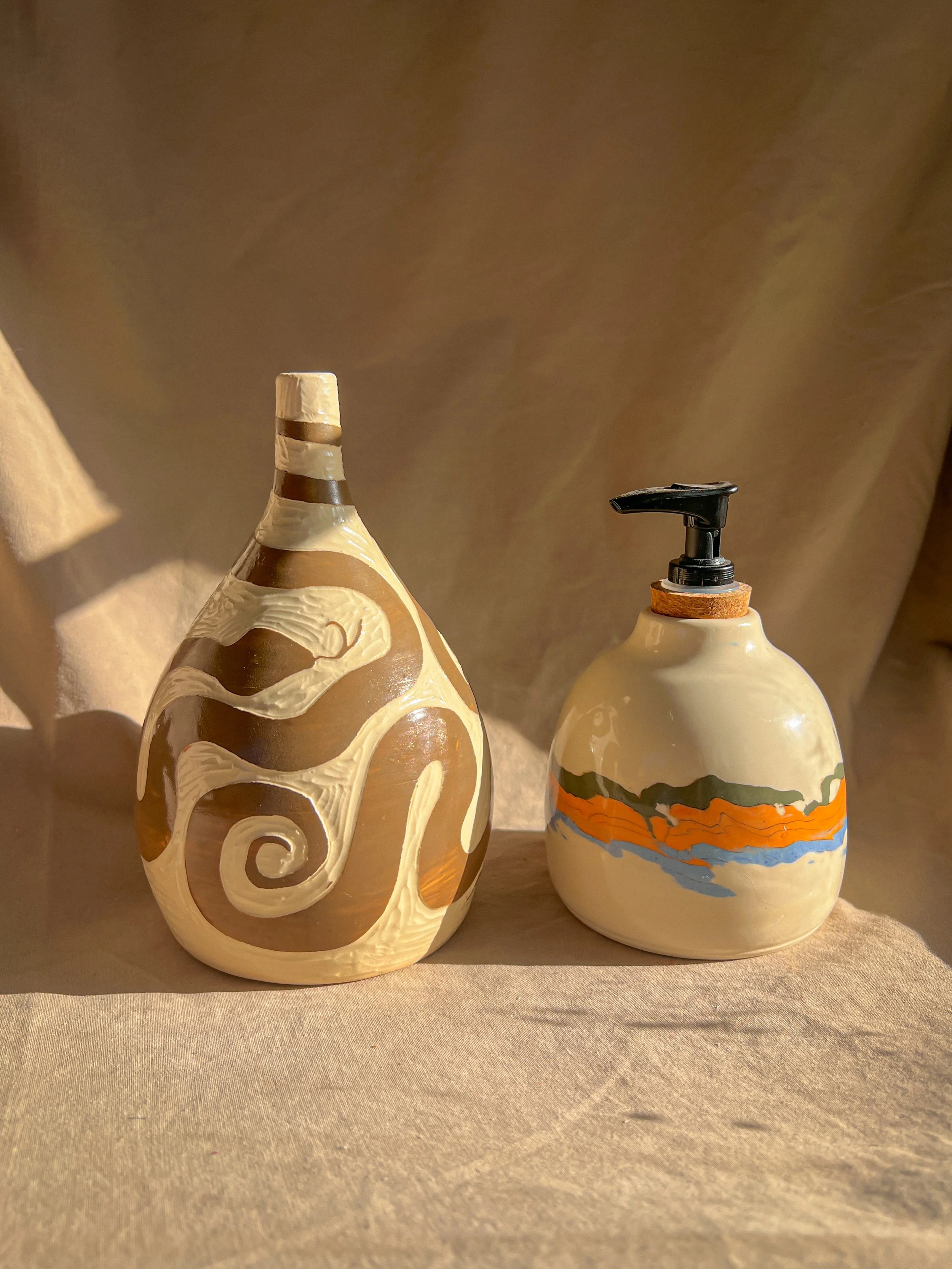 Seeking Serpents Bud Vase