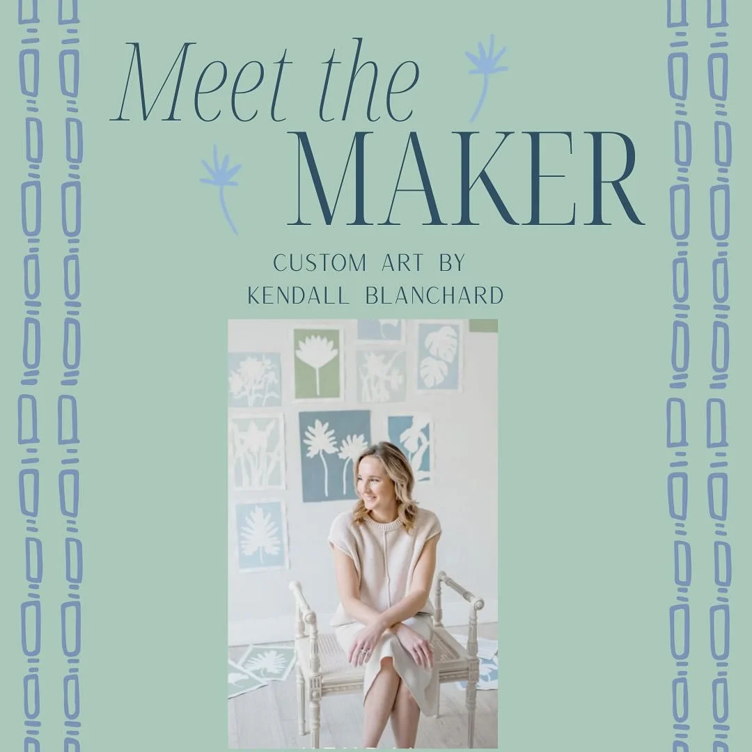 Excited to feature this precious local artist @kendalblanchardart here pieces have made such a wonderful finishing touch in several spaces! You can find her work @thecollectivedallas and @societysocial as well as her website!