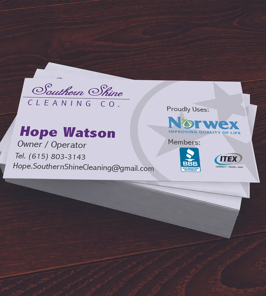 Southern Shine Business Cards