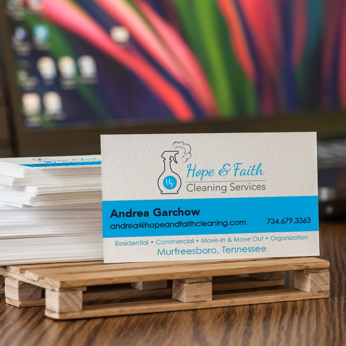 Hope & Faith Cleaning Services Business Card