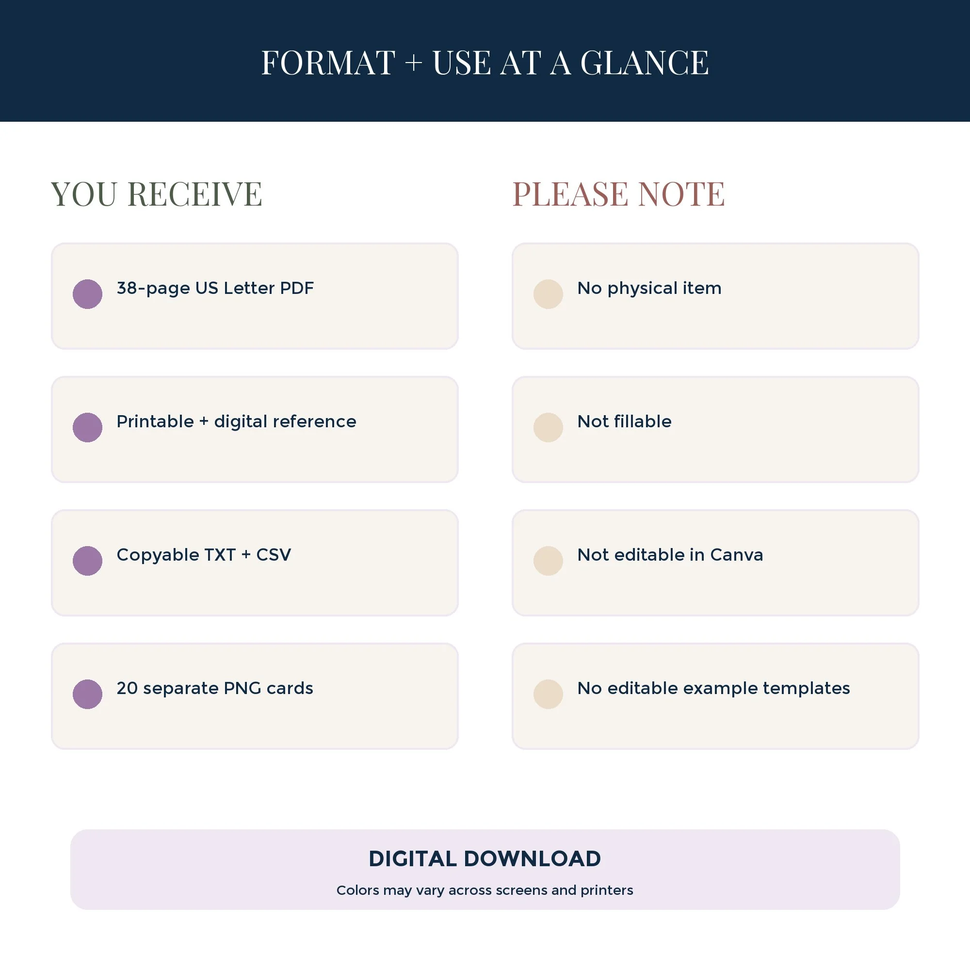 Wildflower Meadow digital workbook format and use information for screen, print, and compatible PDF annotation.